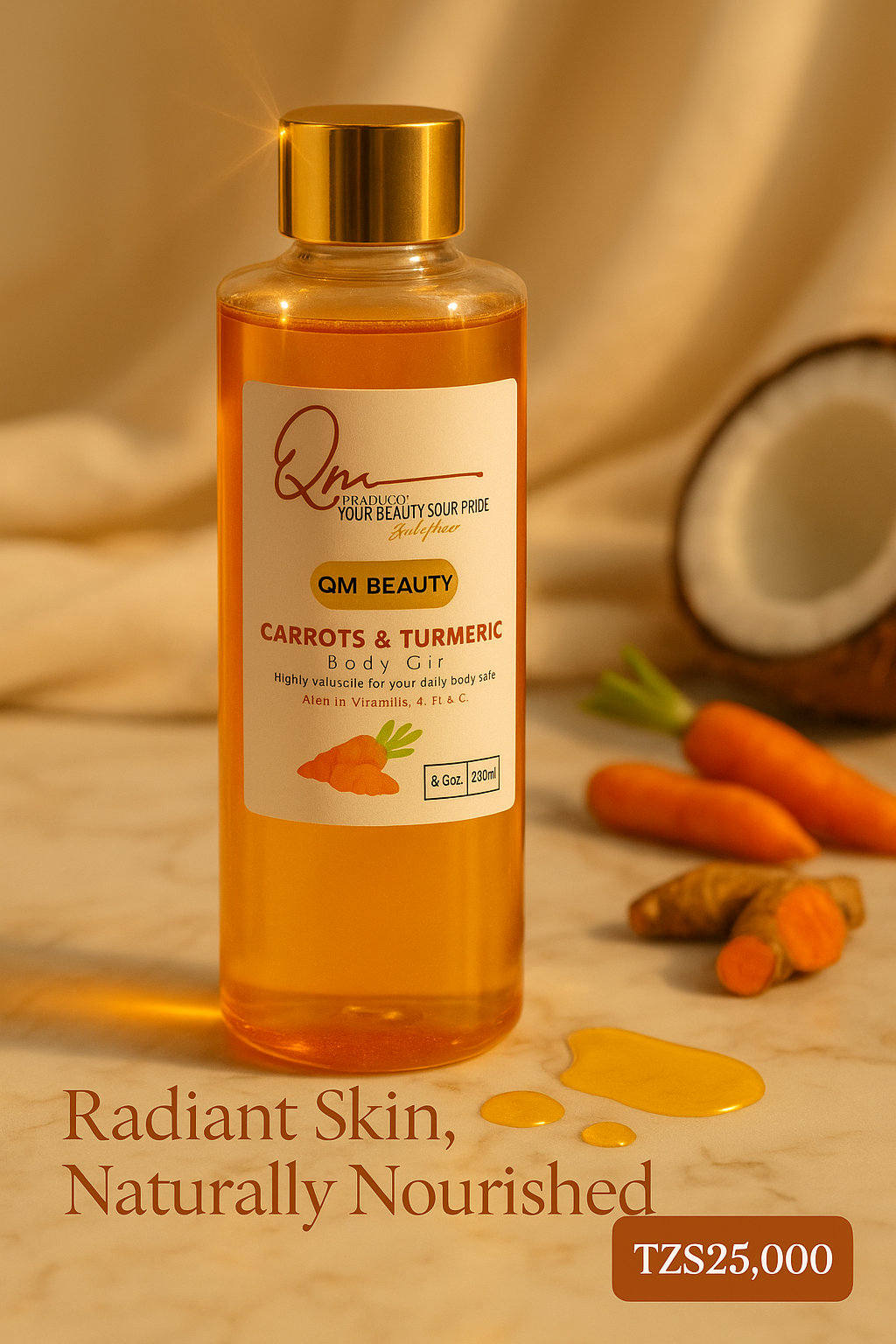 Carrots & Turmeric Body Oil